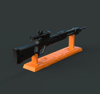 H075 - Movie Character design, The Fennec Sniper Gun statue design, STL 3D model digital printable download files