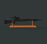 H075 - Movie Character design, The Fennec Sniper Gun statue design, STL 3D model digital printable download files