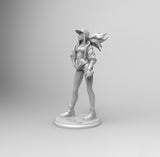 E589 - Games character design, The Leak of legend, Akalia girl character design, STL 3D model design print download file