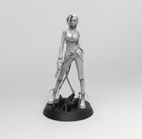 E592 - Games character design, The Jinnnxy Leak of Legend character statue, STL 3D model design print download files