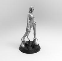 E592 - Games character design, The Jinnnxy Leak of Legend character statue, STL 3D model design print download files