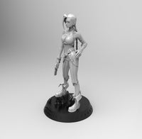 E592 - Games character design, The Jinnnxy Leak of Legend character statue, STL 3D model design print download files