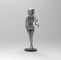 E597 - Anime character design, Waifu Hestia statue design, STL 3D model design print download files