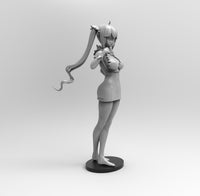 E597 - Anime character design, Waifu Hestia statue design, STL 3D model design print download files