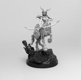 E611 - Legendary character design , Uncut female centaur character , STL 3D model design print download files