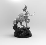 E611 - Legendary character design , Uncut female centaur character , STL 3D model design print download files