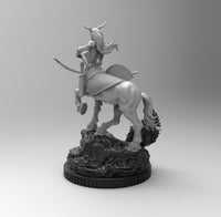 E611 - Legendary character design , Uncut female centaur character , STL 3D model design print download files