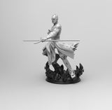 E613 - Movie character design, The alien look with light saber guy statue, STL 3D model design print download files
