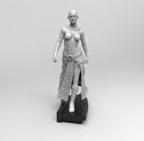 E619 - Nsfw Movie character design, The Assajjji with two blade statue, STl 3D model design print download files