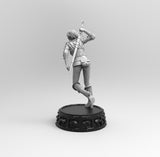 E632 - Games character design, The Witchers ciri biri statue, STL 3d model design print download files