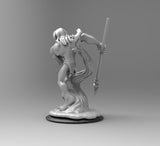 E679 - Cartoon character design, The naked tarzan with spear, STL 3D model design print download files