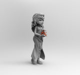 E700 - CHibi character design , The SW heroes statue, STL 3D model design print download files
