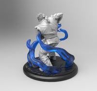 A792 - Games character design, The Ryu shodoken Statue, STL 3D model design print download files