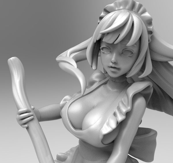 DP1627 - Games character waifu design, The RO maid with sexy version statue, STL 3D model design print download files
