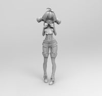 E769 - Female character design, The Sherry statue, STL 3D model design print download files