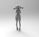 E769 - Female character design, The Sherry statue, STL 3D model design print download files