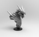 E779 - Legendary character design, The Dragon bust 02 statue, STL 3D model design print download files