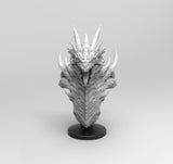 E779 - Legendary character design, The Dragon bust 02 statue, STL 3D model design print download files