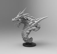 E779 - Legendary character design, The Dragon bust 02 statue, STL 3D model design print download files