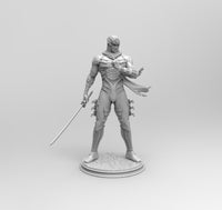 E776 - Games character design, The Ryu ninja statue, STL 3D model design print download files