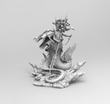 E757 - Legendary character design, The Medusa statue, STL 3D model design print download files