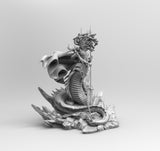 E757 - Legendary character design, The Medusa statue, STL 3D model design print download files