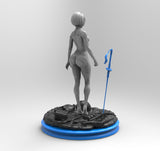 E803 - Games character design, The Sexy body 2b girl statue, STL 3D model design print download files