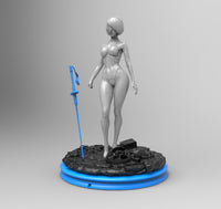 E803 - Games character design, The Sexy body 2b girl statue, STL 3D model design print download files