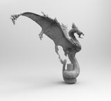 H002 - Legendary Character design, The Amphitere Snake Like Dragon, 3d STL Character design Print download files