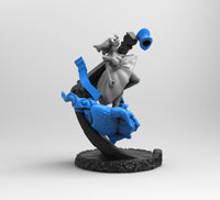 H005 - NSFW Character design, The Alice Falling Statue Diorama, STL 3D model design print download files