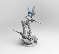 H007 - Games Character design, The Arcane Character Vi Fighting Scene, STL 3D model design print download files