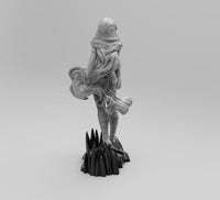 H013 - NSFW Comic Character design, The Green Gamora Sexy Character art statue, STL 3D model design print download files