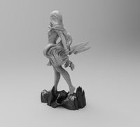 H013 - NSFW Comic Character design, The Green Gamora Sexy Character art statue, STL 3D model design print download files