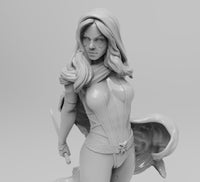 H013 - NSFW Comic Character design, The Green Gamora Sexy Character art statue, STL 3D model design print download files