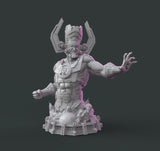 H052 - Comic Character design, The Marwel Calactus bust statue design, STL 3D model design print download files