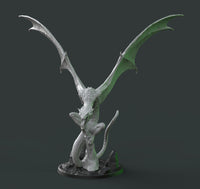 H055 - Legendary Character design, The Wyvern Dragon Statue design art, STL 3D model design print download files