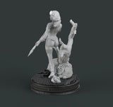 H064 - Comic Character design, The Marwell Studio Sexy Rogue in barbarian mode, STL 3D model design printable download