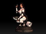 E541 - Movie character fanarts statue design, The Star Wars Scout Trooper Girl statue, STL 3D model design print DL File