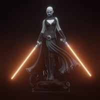 E571 - Movie character design, The SW character Assasin ventress statue, STL 3d model design print download files