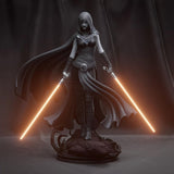 E571 - Movie character design, The SW character Assasin ventress statue, STL 3d model design print download files