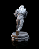 E697 - ( PRESUPPORTED ) Cyber troops character design, The Chief statue, STL 3D model design print download files