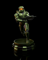 E697 - ( PRESUPPORTED ) Cyber troops character design, The Chief statue, STL 3D model design print download files