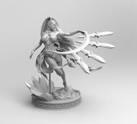 E226 - Games character design, The Ice queen Shiva FF, STL 3D model design print download files