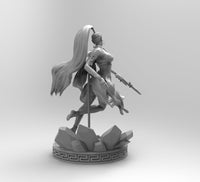 E226 - Games character design, The Ice queen Shiva FF, STL 3D model design print download files