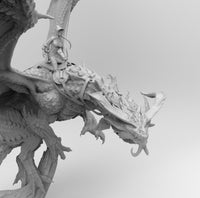 B082 - Flying Dragon , Monster design , 3D STL model design print files