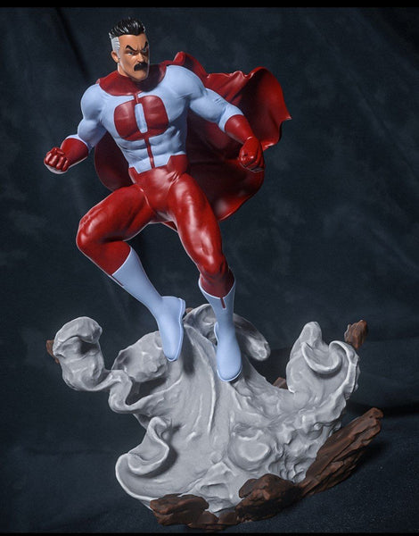 E709 - Comic character design, The Omni mustace guy statue, STL 3D model design print download files