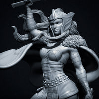 B005 - Comic character design, The Lady Sif Superheroes , STL 3D Model design print download files