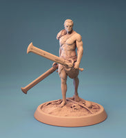 B017 - Creature Design , The Orc with 5 Weapon , STL 3D Model design print