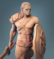 B017 - Creature Design , The Orc with 5 Weapon , STL 3D Model design print