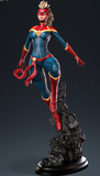 H031 - Comic Character Female Design, The Marwel Captain Marvel statue, STL 3D model printable download files
